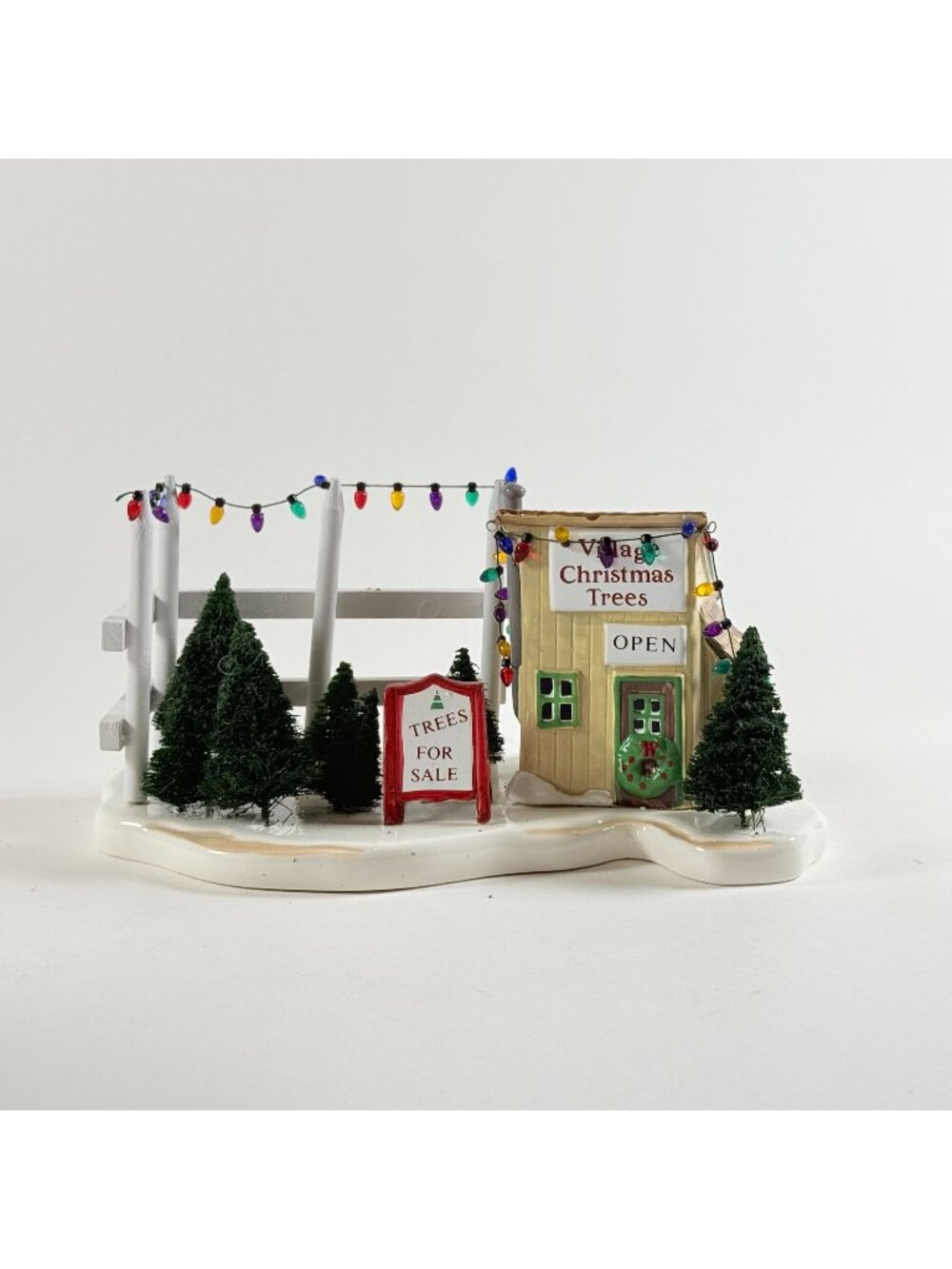 Dept 56 Snow Village Tree Lot 51381 Vintage Retired Christmas Village Accessory